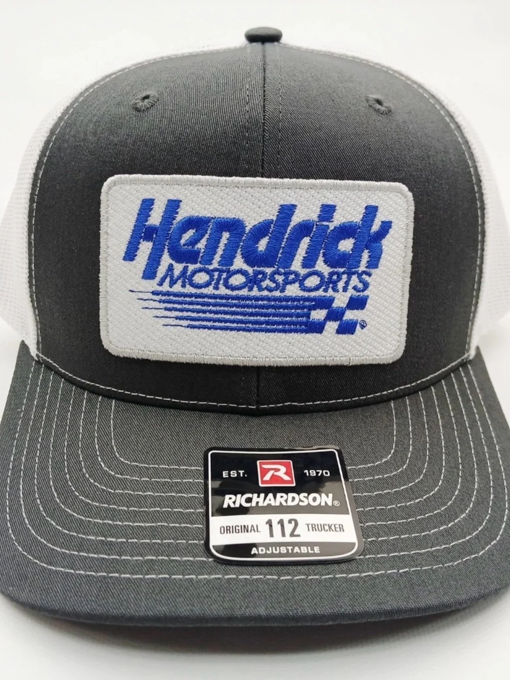 Hendrick Motorsports Embroidered Patch Richardson 112 Hat Cap Gray